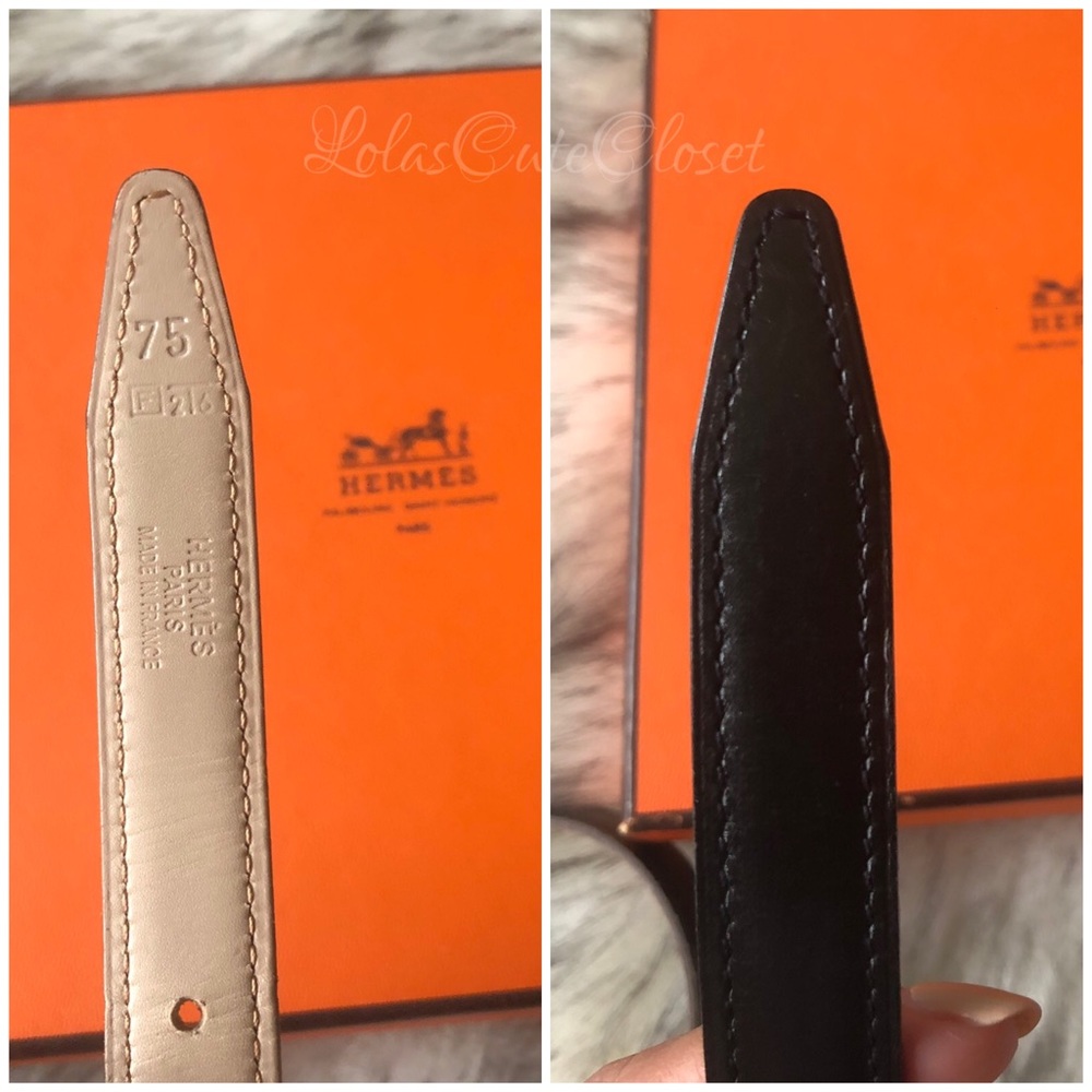 ONLY THIS WEEKEND Authentic 13 mm Hermes Belt Size - Picture 2 of 5